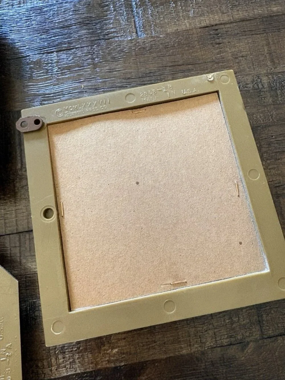 Vintage 1980s Burwood Products Gold Plastic Accent Mirrors Set of 5
